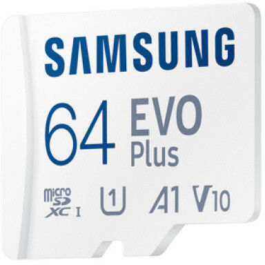 Карта памяти 64 Гб Micro SDXC Samsung EVO Plus Class 10 UHS-I [MB-MC64SA/EU], с адаптером