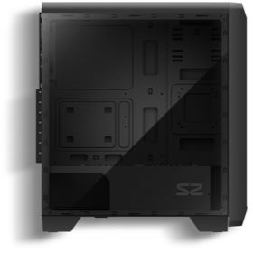 Корпус ZALMAN S2, ATX, BLACK, WINDOW, 2x3.5", 2x2.5", 2xUSB2.0, 1xUSB3.0, REAR 1x120mm