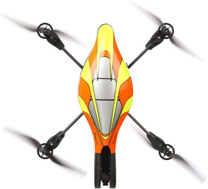 Робот-вертолет Parrot AR Drone 1.0, желтый [PF720001AL]