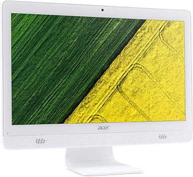 Моноблок Acer Aspire C20-820 19.5" HD+ J3710/4/1000/Multi/WF/BT/Cam/Kb+Mouse/Linux,белый