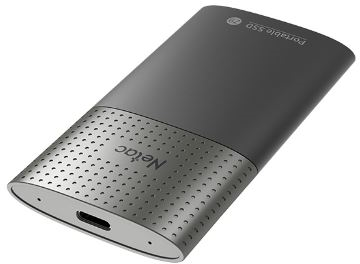 SSD накопитель Netac Z9 128GB USB 3.2 Gen 2 Type-C External SSD, R/W up to 510MB/440MB/s,with USB-C to USB-A cable and USB-A to USB-C adapter 3Y wty