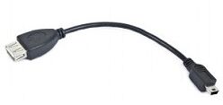 Gembird/Cablexpert  A-OTG-AFBM-002 AF/Mini-BM,  Кабель USB 2.0 OTG , 0.15м, пакет 