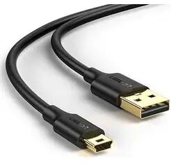 Кабель UGREEN US132 (10355) USB 2.0 A Male to Mini 5 Pin Male Cable. Длина: 1м. Цвет: черный