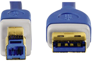 Кабель USB 3.0 HAMA соединительный AmBm (3м, золотые контакты,)