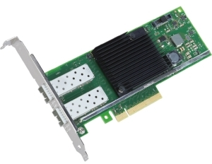 адаптер Intel Ethernet Converged Network Adapter X710-DA2, 10Gb Dual Ports SFP+, open optics, transivers no included, LP and FH brackets included, bulk, 1 year