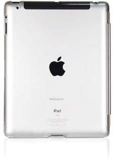 Чехол со съемной обложкой на экран Macally Hardshell Clear для iPad2/iPad 3, бежевый [COVERMATE-3BE]