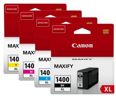 Картридж струйный Canon PGI-1400XL BK/C/M/Y 9185B004/007 черный/голубой/пурпурный/желтый набор для Canon Maxify МВ2040/2340