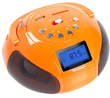 Аудиомагнитола Rolsen RBM411OR оранжевый 6Вт/MP3/FM(an)/USB/SD