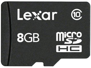 Карта памяти 8 Гб Micro SDHC Lexar Class 10 [LSDMI8GBABEUC10A]