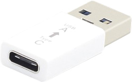Адаптер USB TypeC Female в USB 3.0 белый KS-379