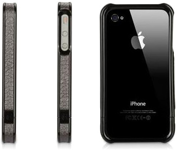 Бампер Griffin Elan Frame Chrome для iPhone 4, cерый [GB01790]