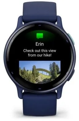 Garmin Vivoactive 5 - Metallic Navy Спортивные часы 010-02862-12 Синие с металлически-синим безелем и силиконовым ремешком