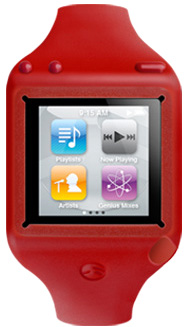 Чехол-браслет SwitchEasy Ticker для iPod nano 6G, красный [SW-TKN6-R]