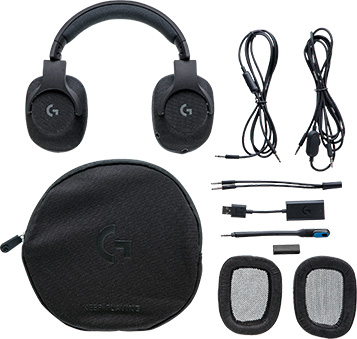 Гарнитура Logitech G433 7.1 Surround Gaming Headset-TRIPLE BLACK-3.5 MM [981-000668]