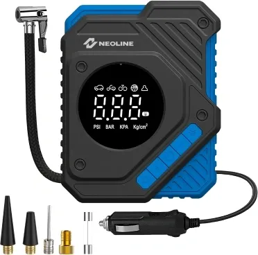 Автомобильный компрессор Neoline Dela S 23л/мин шланг 0.54м