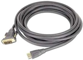 Кабель HDMI-DVI, 1.8м, экран, single link