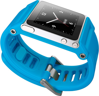 Чехол-браслет LunaTik CMYK TikTok Blue Watch Band для iPod nano 6G, синий [TTBLU-008]