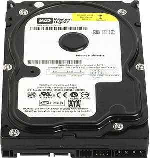Жесткий диск SATA-II 160GB [WD1600AAJS] WD Caviar Blue, 7200rpm, 8MB Cache