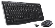 Клавиатура + мышь беспроводные 2.4G EN/RU черный MK270 920-003381 LOGITECH