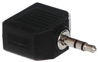 Переходник разветвитель аудио 3.5 Jack (M) - 2x3.5 Jack (F), стерео, VCOM