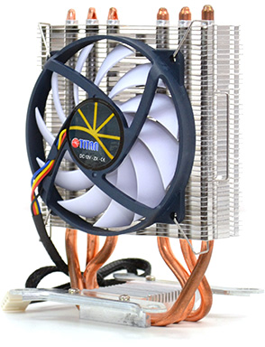 Кулер для процессора Titan Dragonfly3 Soc-AMD/1150/1155/1156/2011/ 4pin 5-29dB Al+Cu 130W 610g винты extreme-s