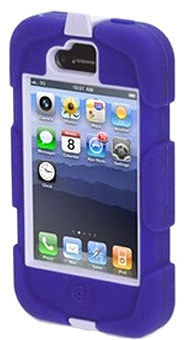 Противоударный чехол Griffin Survivor Military-Duty Case+Belt clip для iPhone 4/4S, бело-фиолетовый [GB02894]