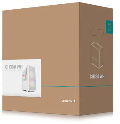 Корпус Deepcool CH360, белый, mATX, без БП (R-CH360-WHAPE3-G-1)