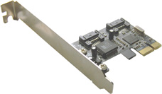 Контроллер PCI-E x1 - 2xSATA-II  ST-Lab A-410, RTL
