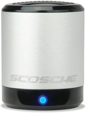 Портативная акустическая система Scosche boomCan, серебристая [PMSSR]
