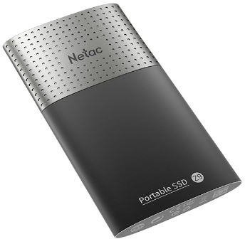SSD накопитель Netac Z9 128GB USB 3.2 Gen 2 Type-C External SSD, R/W up to 510MB/440MB/s,with USB-C to USB-A cable and USB-A to USB-C adapter 3Y wty