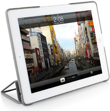 Чехол Macally BookStand Hardshell Flexible для iPad 2/3/4, белый [BOOKSTANDDB-3W]