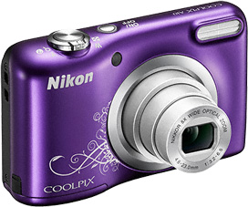 Цифровая фотокамера Nikon COOLPIX A10 Purple Lineart
