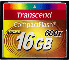 Карта памяти 16 Гб Compact Flash Transcend Ultra speed 600x [TS16GCF600]
