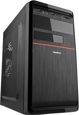 Корпус Velton 7808A-Red 450W, midiATX 2.03