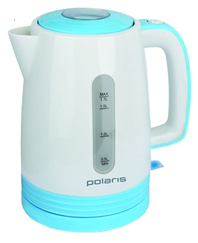 Чайник Polaris PWK1775C белый/голубой (корпус: пластик)