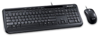 Комплект Microsoft Retail Wired Desktop 600 USB Black