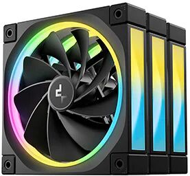 Вентилятор для корпуса Deepcool FL12 (3 pcs, 120mm, 2150rpm, 55 CFM, 32 дБ, PWM 4-pin, ARGB, black) (R-FL12-BKAPN3-G)
