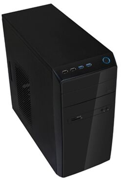 корпус MiniTower Powerman ES726 Black PM-450ATX U2*2+U3*2+A(HD) mATX