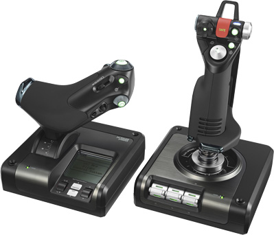 Контроллер игровой Logitech G Saitek X52 Pro Flight Control System (945-000003)