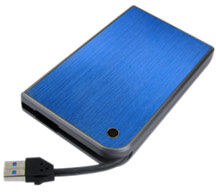 Внешний корпус для HDD/SSD AgeStar 3UB2A14 SATA II пластик/алюминий синий 2.5