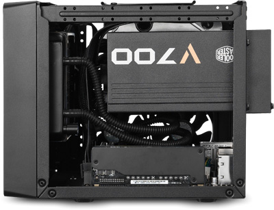 Корпус Cooler Master Elite 110, черный, mini-ITX, без БП (RC-110-KKN2)