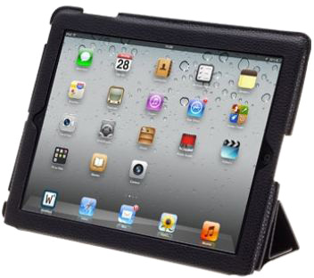Кожаный чехол Untamo Smart для iPad 2, тонкий, черный