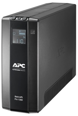 Источник бесперебойного питания APC Back-UPS Pro BR 1300VA/780W, 8xC13 Outlets(2 Surge & 6 batt.), AVR, LCD, Data/DSL protect, 10/100 Base-T, USB, PCh, user repl. batt., 1 y warr.