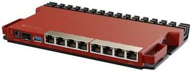 MikroTik L009UiGS-RM Маршрутизатор управляемый L2, 8x1 Гбит/с, SFP 1x2.5 Гбит/с, 1xUSB 3.0, IP20, установка в стойку 1U