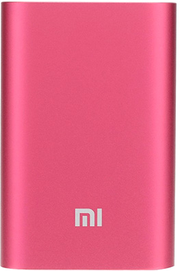 Внешний аккумулятор Xiaomi Power Bank 10000 мАч, Bright Pink