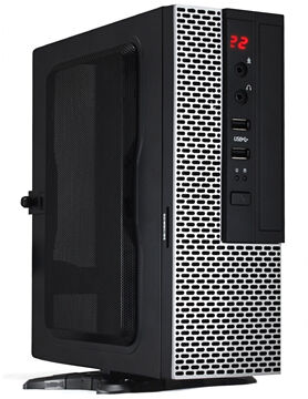 Корпус PowerCool S0002BS, черный, Mini-ITX, 200W (S0002-BS USFF)