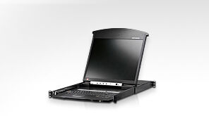 КВМ консоль ATEN 19" 1-Local/Remote Share Access 8-Port Multi-Interface Cat 5 Dual Rail LCD KVM over IP switch