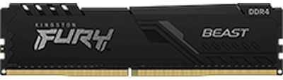 Модуль памяти DDR4 DIMM 8192Mb DDR3200 Kingston FURY Beast Black (KF432C16BB/8WP)