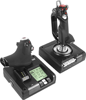 Контроллер игровой Logitech G Saitek X52 Pro Flight Control System (945-000003)