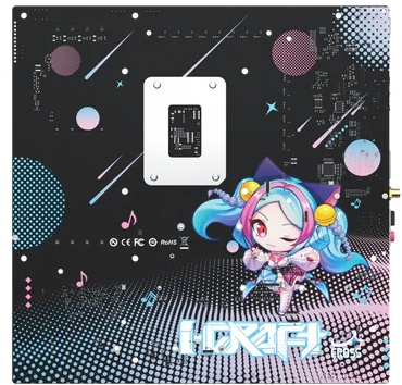 Материнская плата MAXSUN MS-iCraft 860M CROSS Pro, B860, LGA1851, 4*DDR5, 4*SATA3, 2*M.2, USB 3.2, USB 2.0, Type-C, 1*PCIEx16, 1*PCIex4, HDMI+DP, mATX